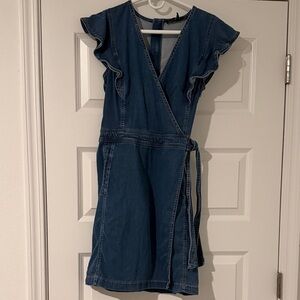 White House Black Market Blue Midi Dress